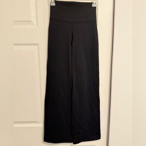 TNA Black Wide Straight-Leg Yoga Pants